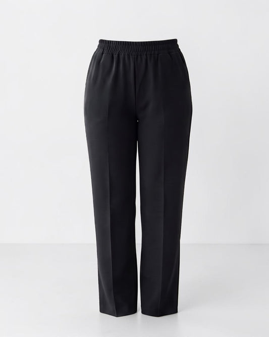 Women’s Trousers with Elasticated Waistband | Black