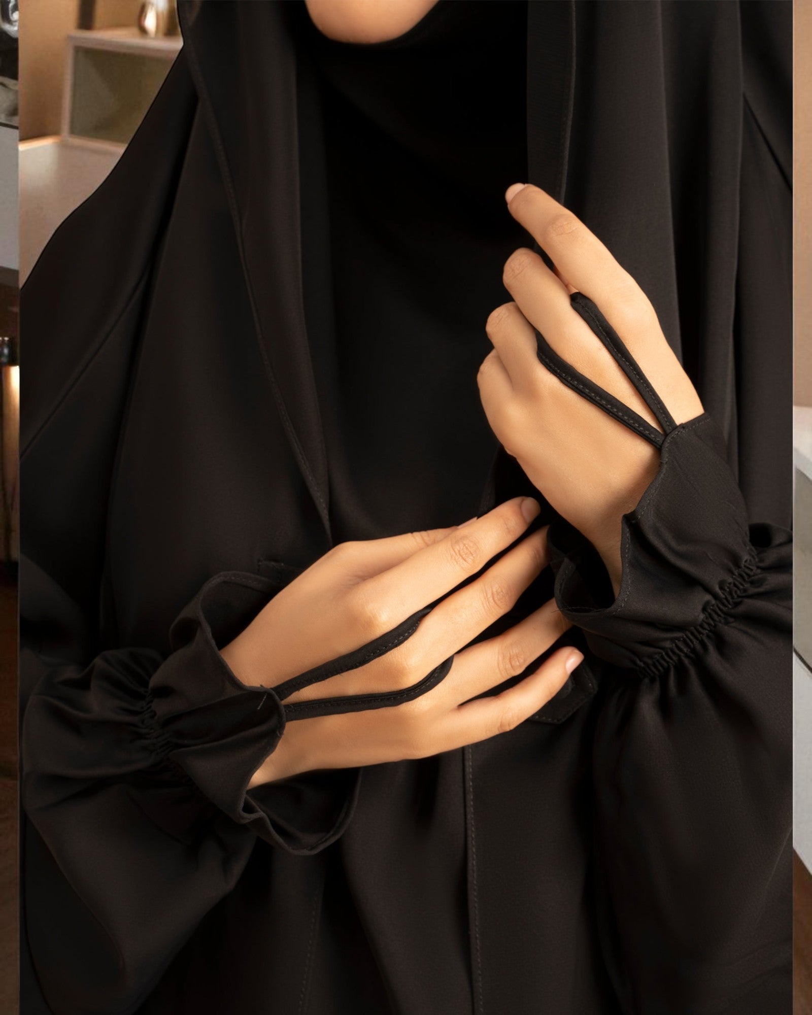 Elegant Saudi Jilbab Abaya in Premium Firdaus Fabric – Bashariya