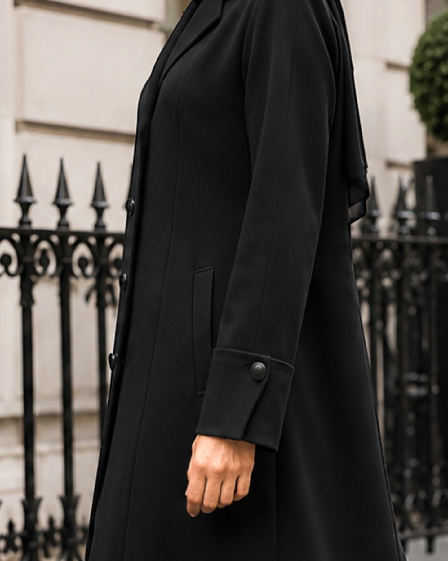 Premium Blazer Style Abaya without Lining | Free Matching Hijab