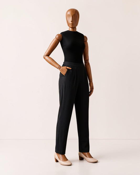 Women’s Formal Trousers with Elasticated Back Waist