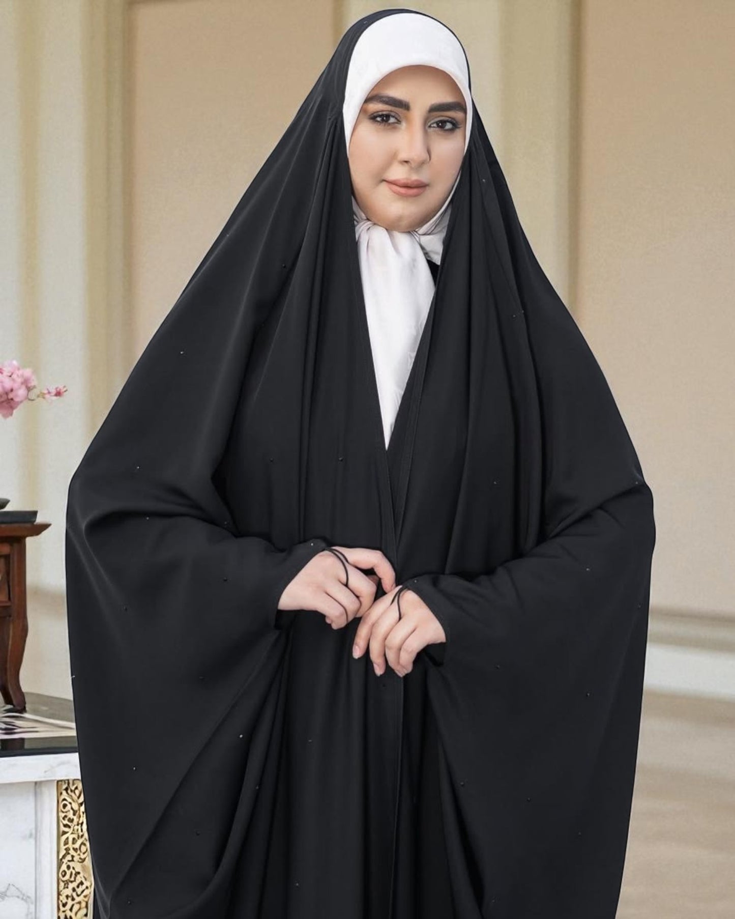 Black Firdaus Irani Chadar Ð Simple Full Coverage