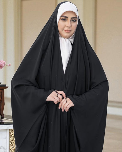 Black Firdaus Irani Chadar Ð Simple Full Coverage