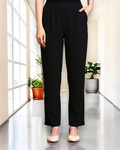 Women’s Formal Trousers with Elasticated Back Waist