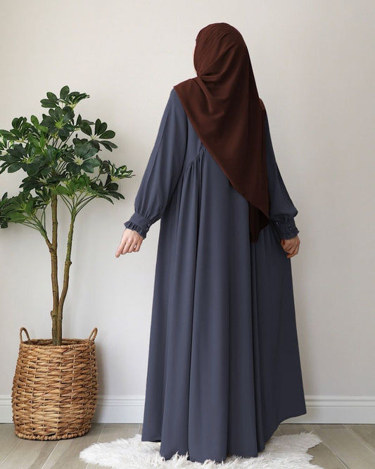 Turkish Style Closed Abaya with Extra Flare