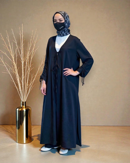 Full Length Open Abaya Fit Shrug in CYE Crush