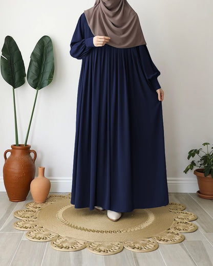 Turkish Style Abaya with Concealed Zipper