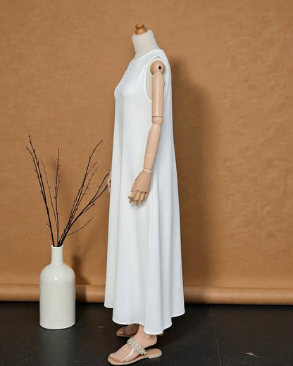 Sleeveless Inner Abaya in Premium Firdaus Fabric with Back Keyhole