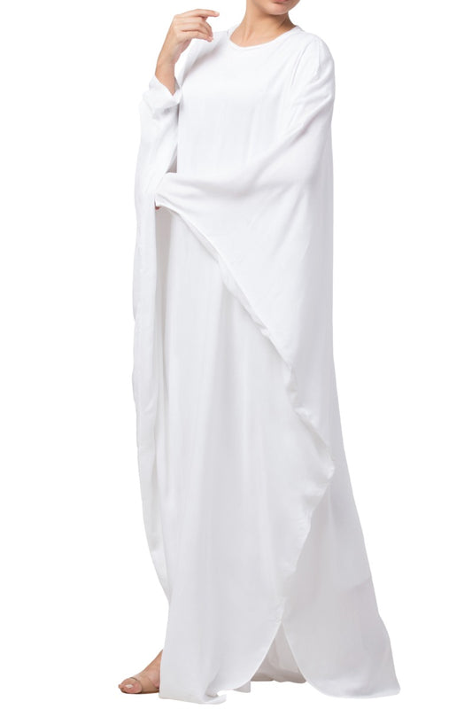 Stylish White Kaftan In Nida Matte fabric