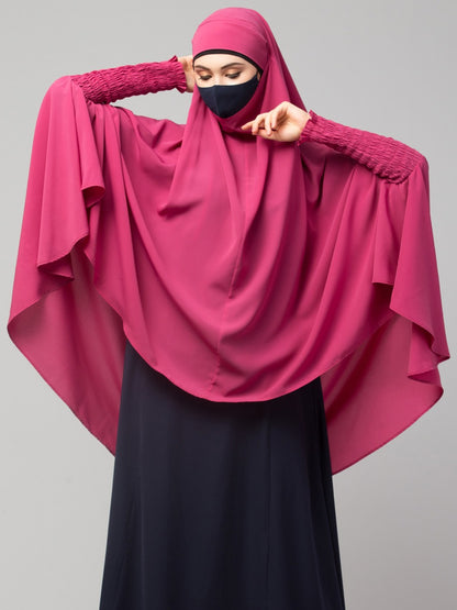 Khimar-Long Prayer Hijab With Mouth-Piece