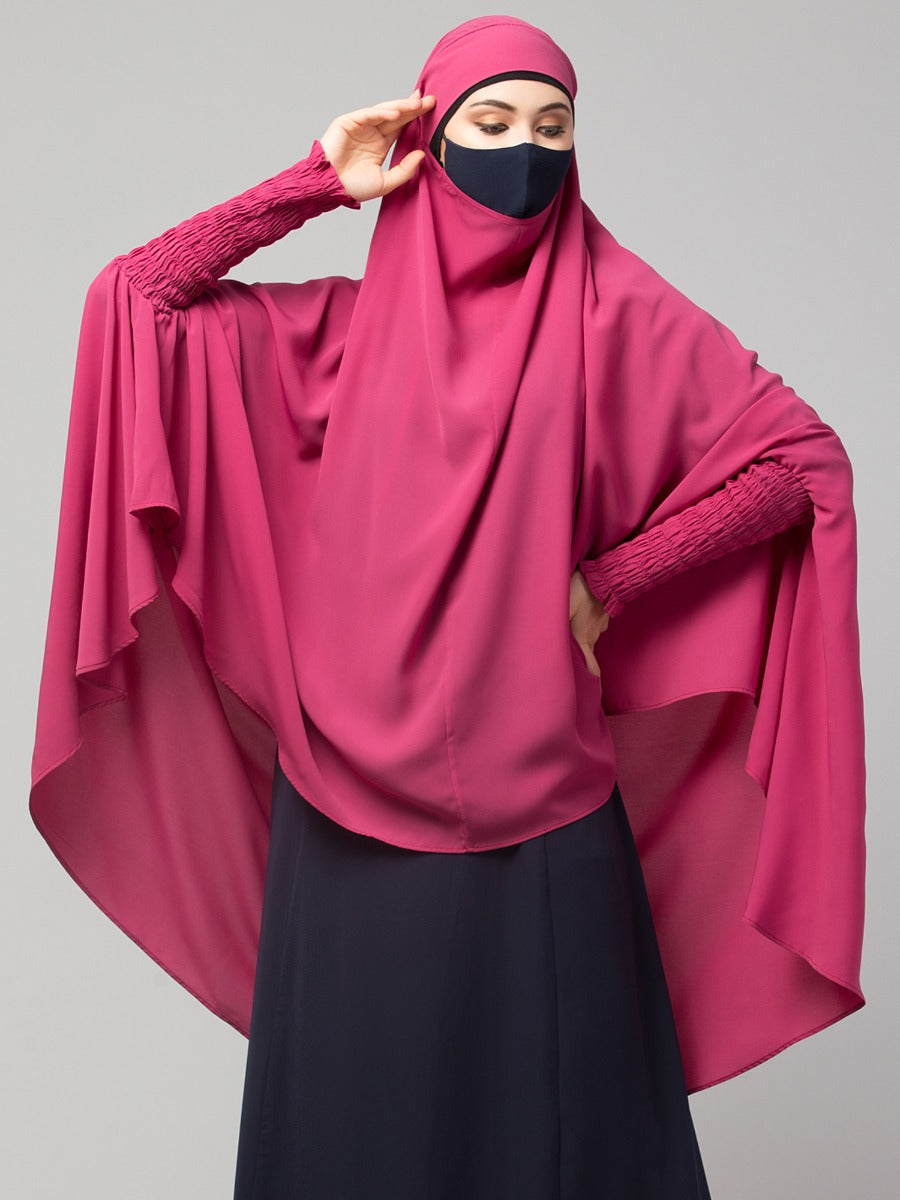 Khimar-Long Prayer Hijab With Mouth-Piece