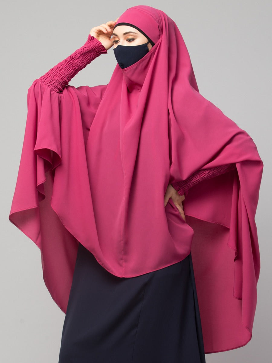 Khimar-Long Prayer Hijab With Mouth-Piece