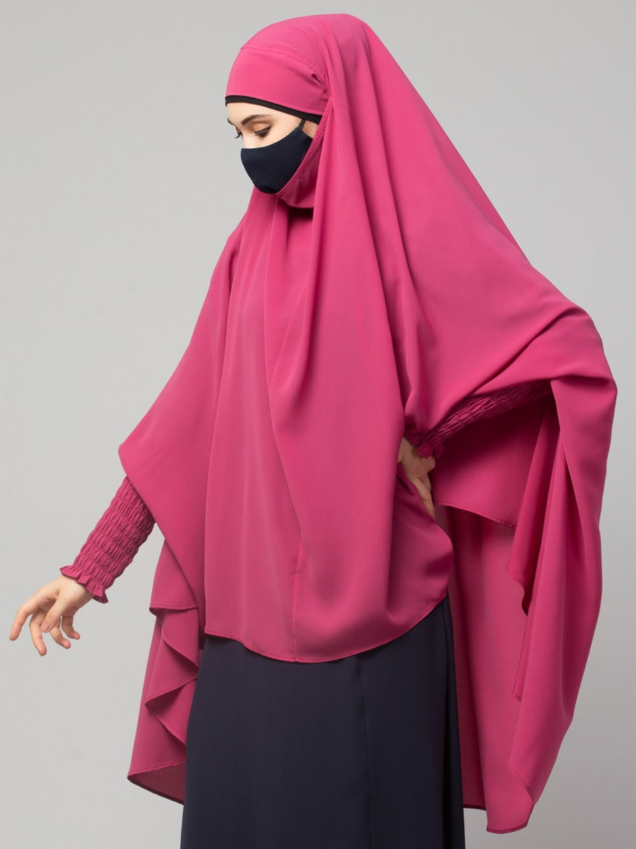 Khimar-Long Prayer Hijab With Mouth-Piece