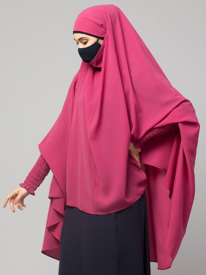 Khimar-Long Prayer Hijab With Mouth-Piece