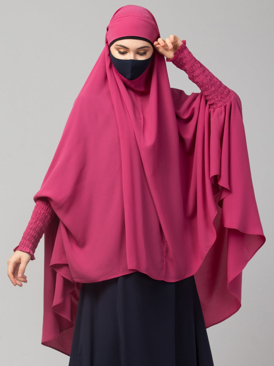Khimar-Long Prayer Hijab With Mouth-Piece