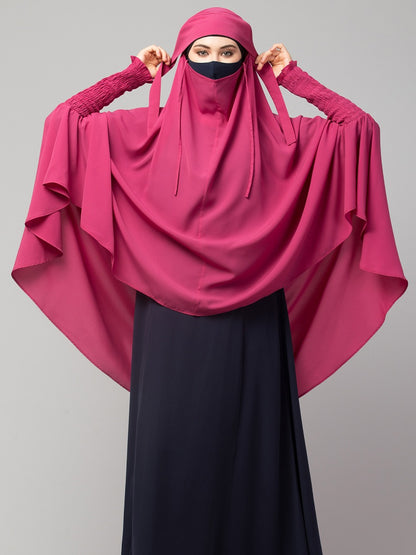 Khimar-Long Prayer Hijab With Mouth-Piece