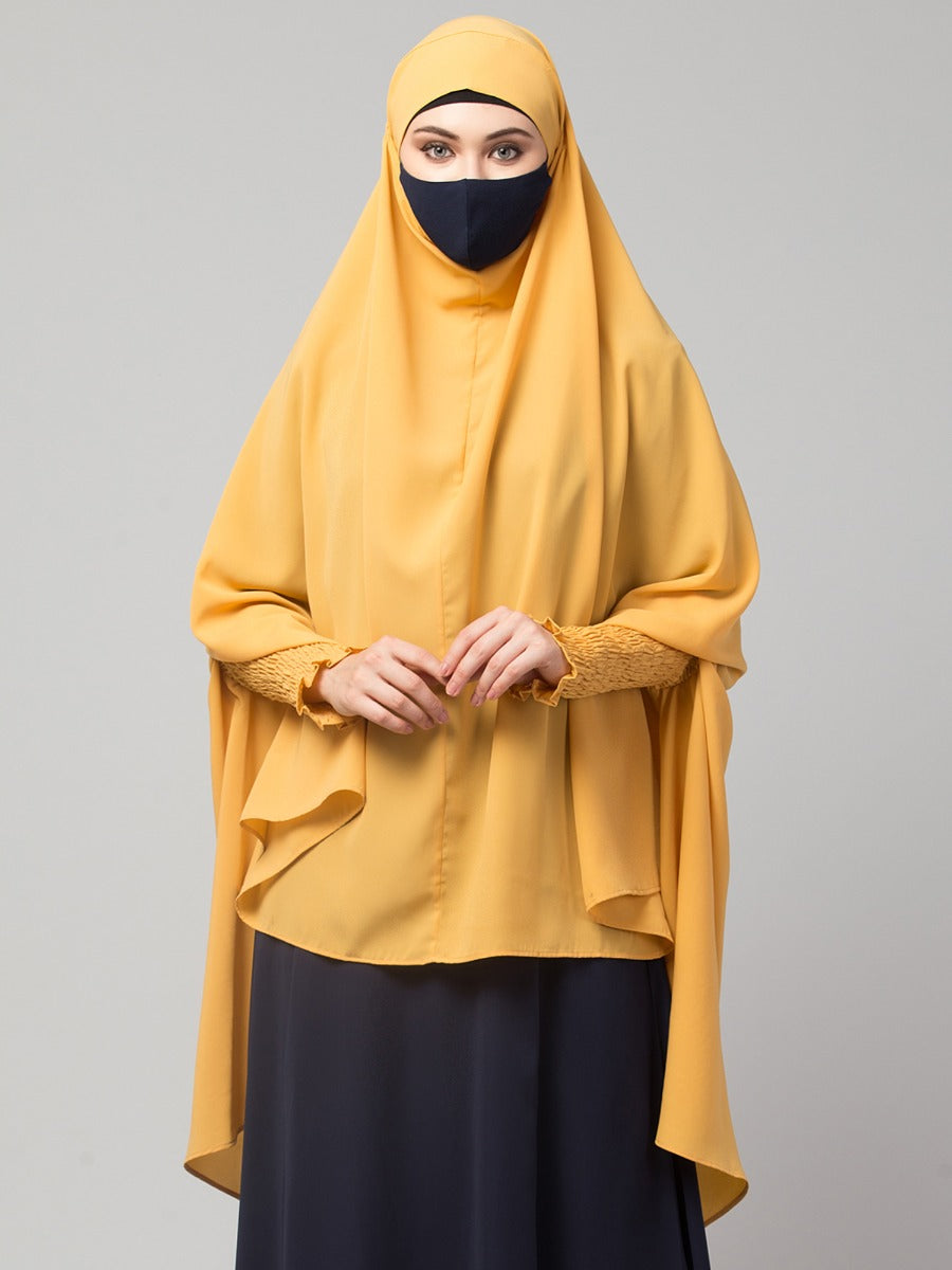 Khimar-Long Prayer Hijab With Mouth-Piece