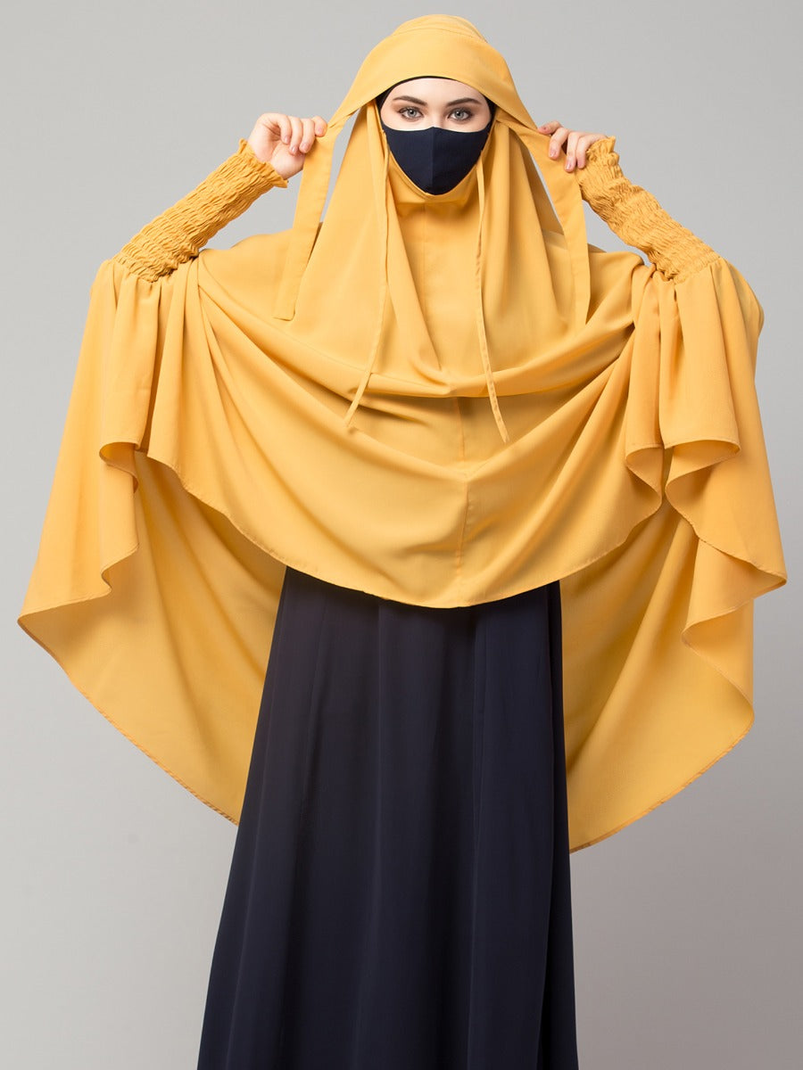 Khimar-Long Prayer Hijab With Mouth-Piece
