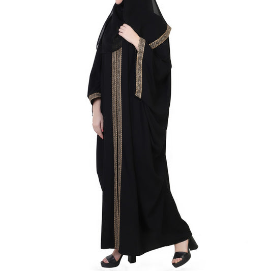 Mushkiya-Open Kaftan Abaya In Free-Size.