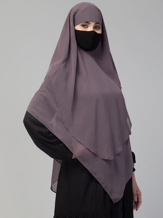 Triangular Khimar In Layers