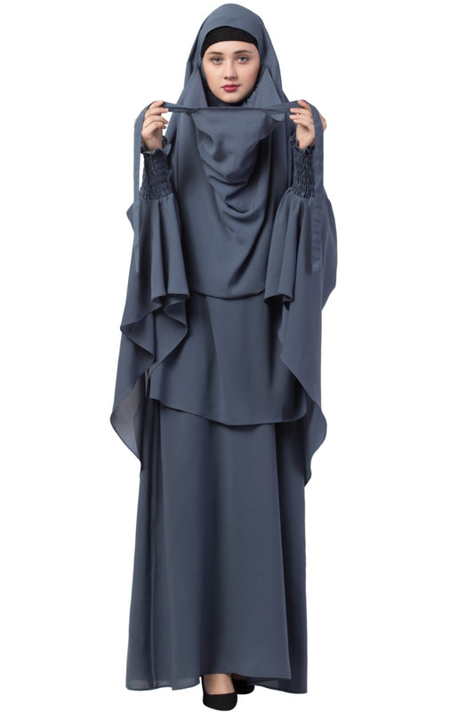 Mushkiya-Abaya Khimar Combo-Small