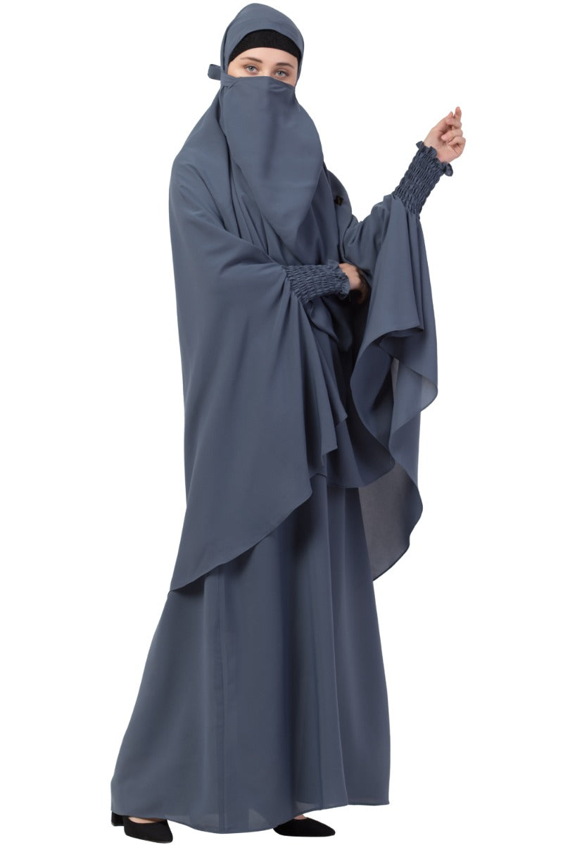 Mushkiya-Abaya Khimar Combo-Small