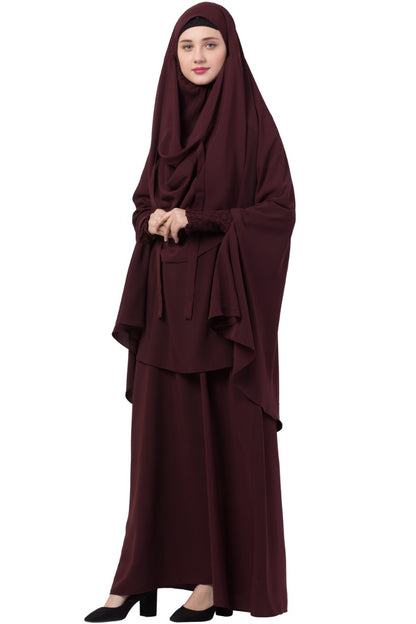 Mushkiya-Abaya Khimar Combo-Large
