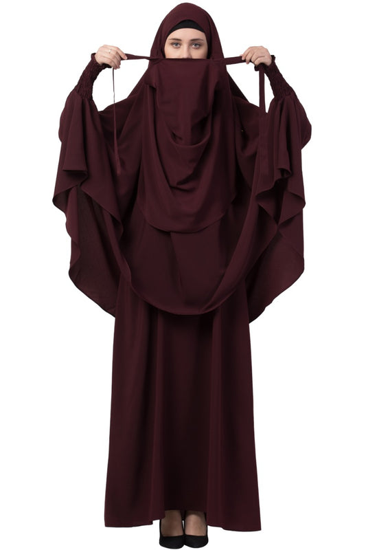 Mushkiya-Abaya Khimar Combo-Large