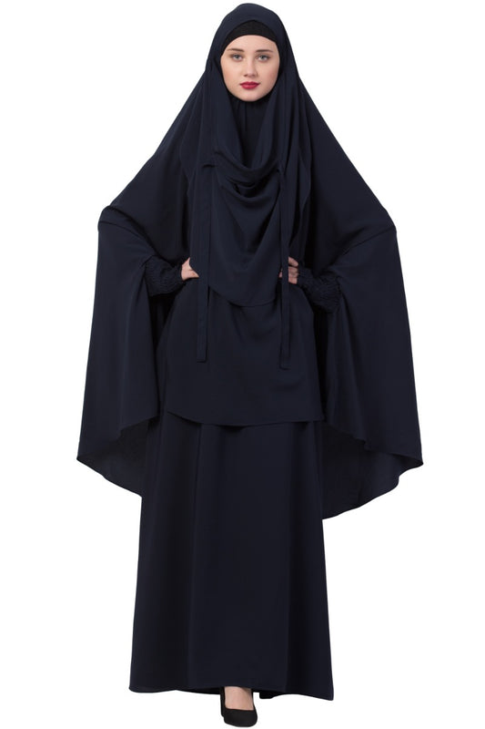 Mushkiya-Abaya Khimar Combo-Medium