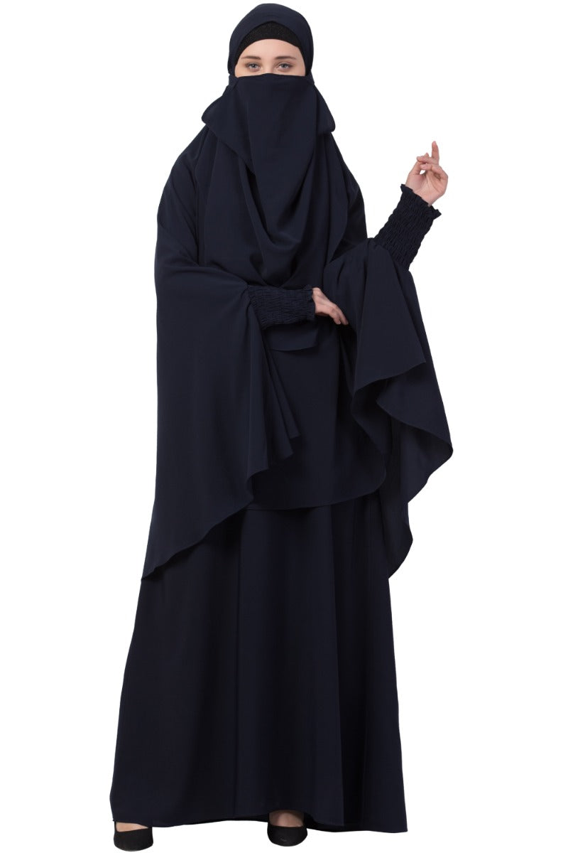 Mushkiya-Abaya Khimar Combo-Medium