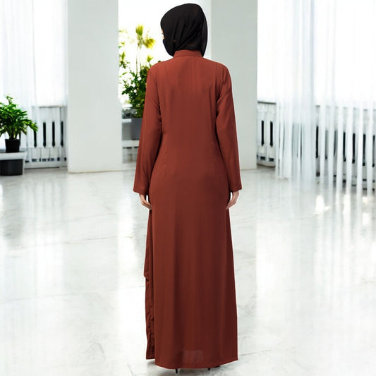 Fornt Open Mahram-Abaya With Extra Layer
