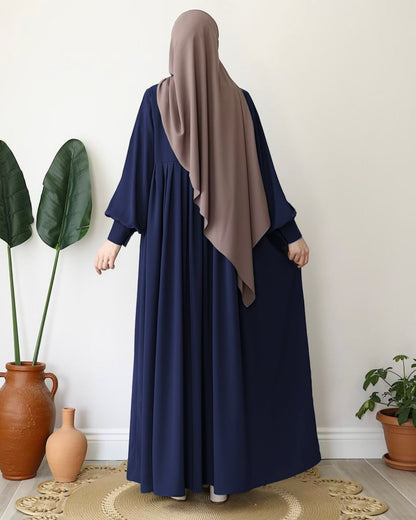 Turkish Style Abaya with Concealed Zipper