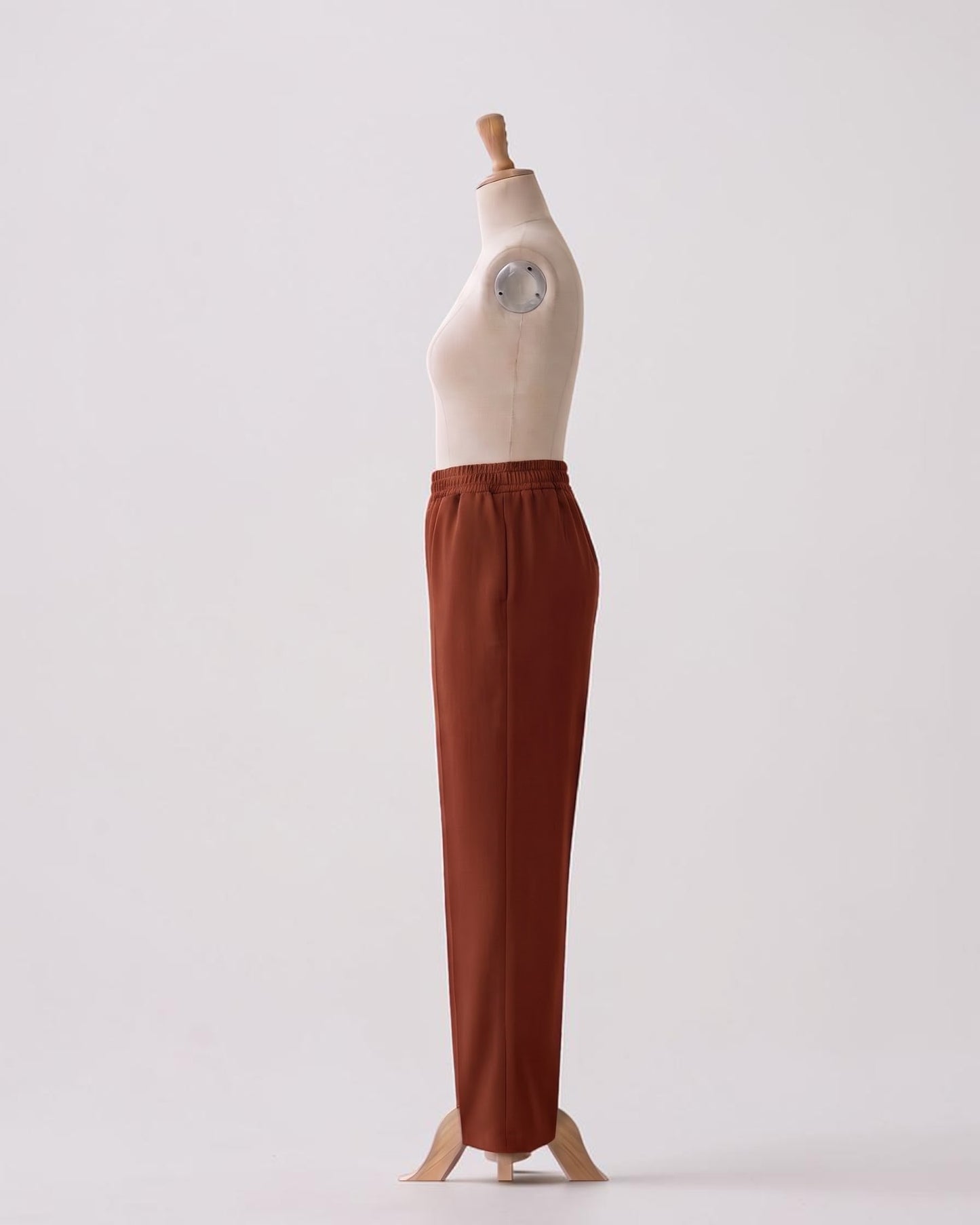 Modest Workwear Long Top with Hijab | Optional Pant |Deep Brick