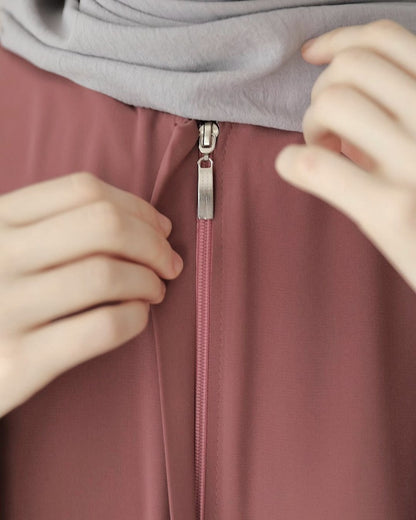 Elegant Front-Open Firdaus Fabric Abaya with Balloon Sleeves Ð Latest Abaya Online