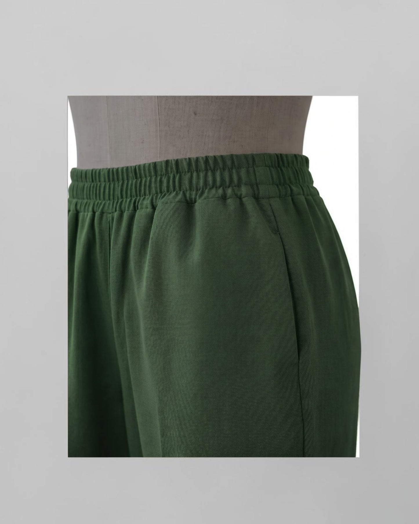 Modest Workwear Long Top with Hijab | Optional Pant |Jade Green