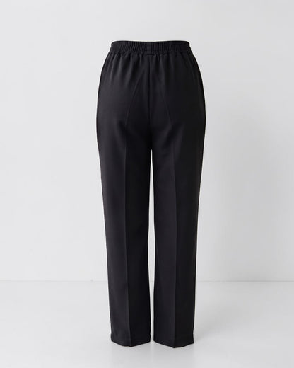 Women’s Trousers with Elasticated Waistband | Black