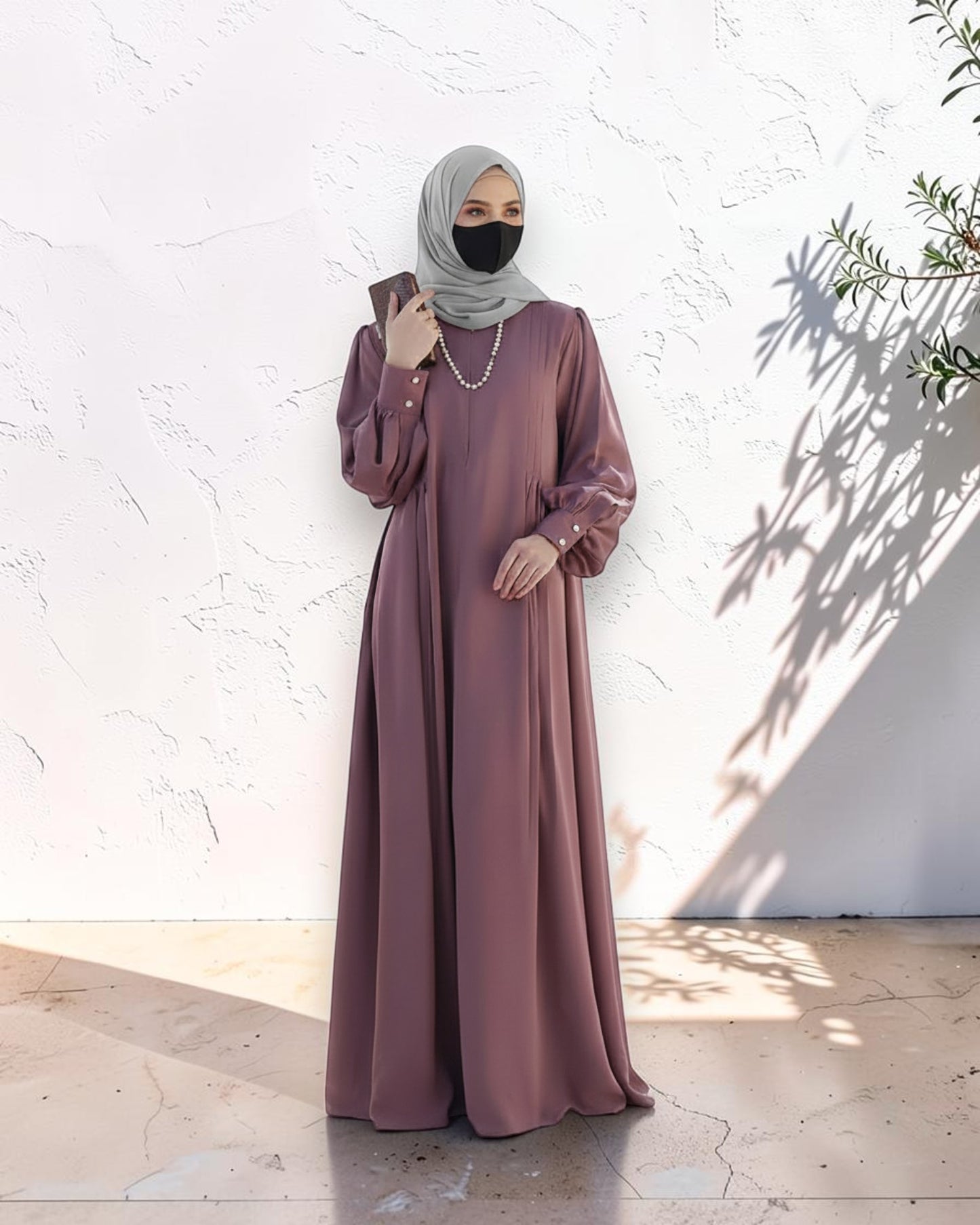 Absolute Designer Mahram-Abaya with Umbrella Flare Bottom and Balloon Sleeves