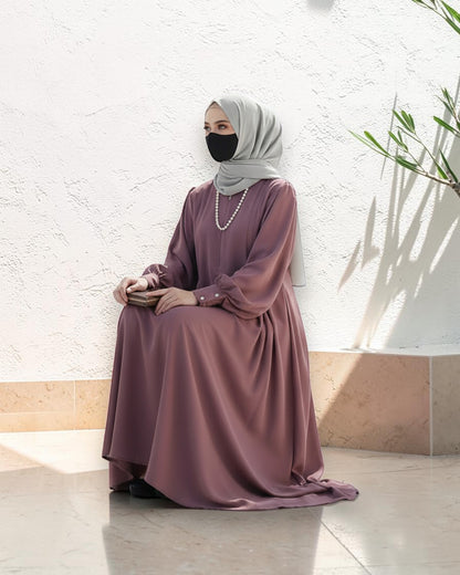 Absolute Designer Mahram-Abaya with Umbrella Flare Bottom and Balloon Sleeves