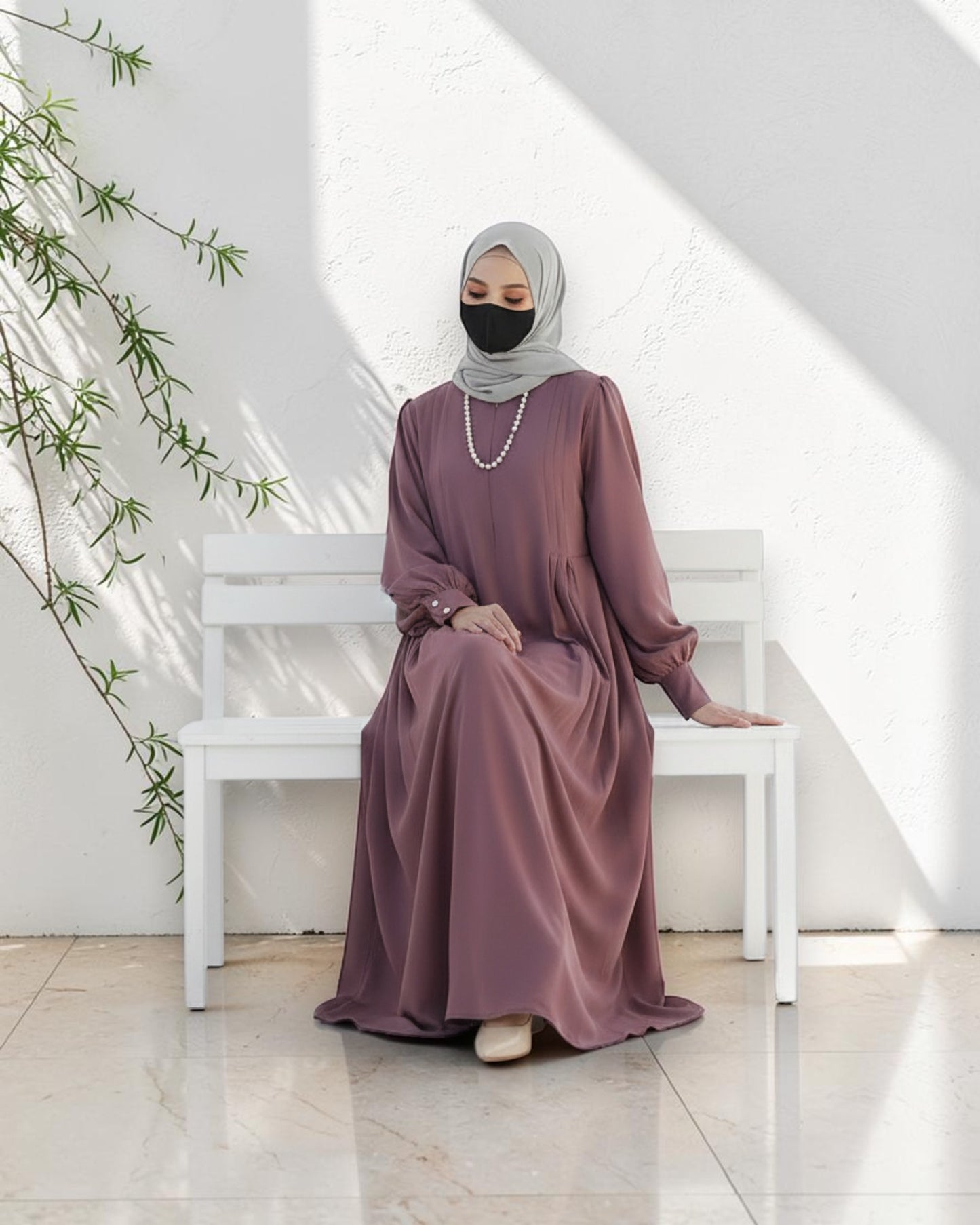 Absolute Designer Mahram-Abaya with Umbrella Flare Bottom and Balloon Sleeves