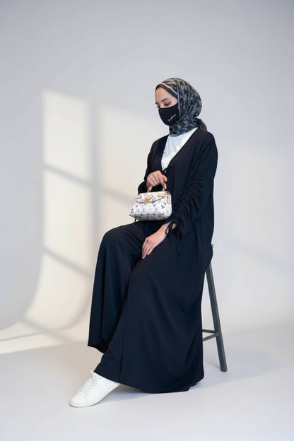 Full Length Open Abaya Fit Shrug in CYE Crush