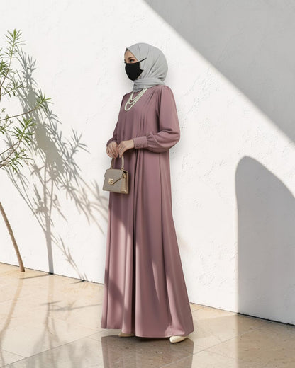 Absolute Designer Mahram-Abaya with Umbrella Flare Bottom and Balloon Sleeves
