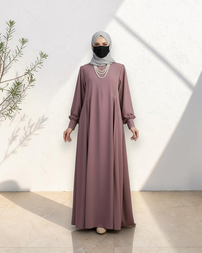 Absolute Designer Mahram-Abaya with Umbrella Flare Bottom and Balloon Sleeves