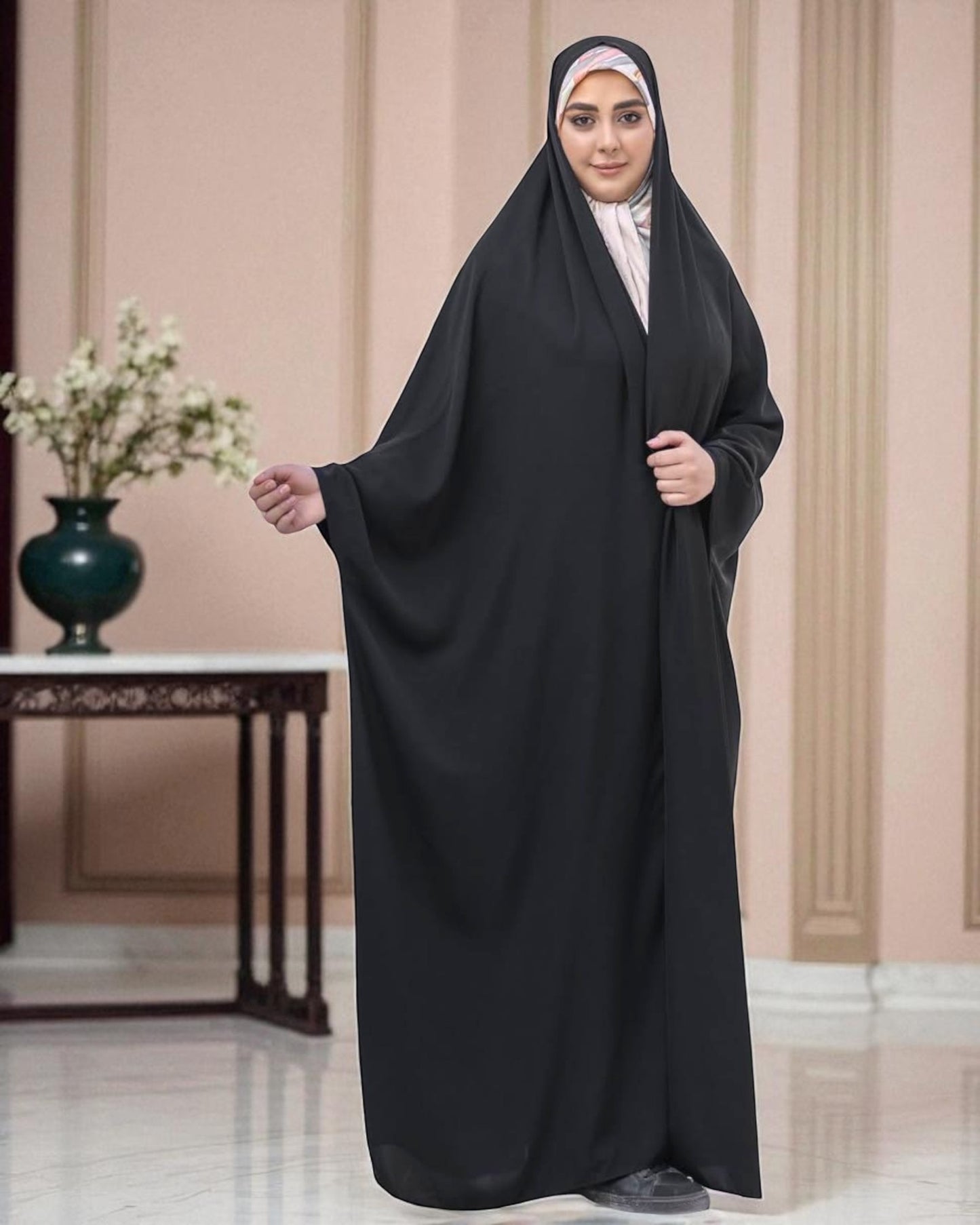 Black Firdaus Irani Chadar Ð Simple Full Coverage