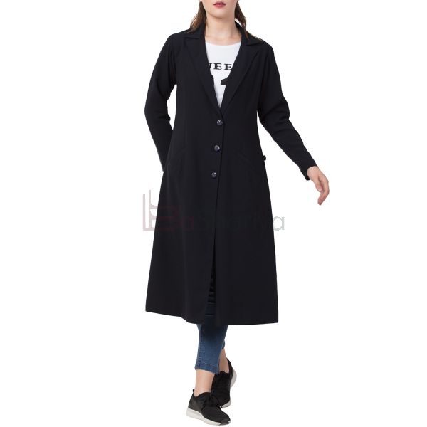 knee length coat abaya