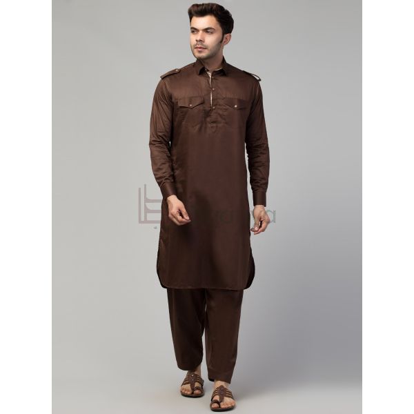 Pathani suit green for men