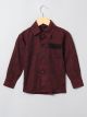 Boy's Shirt With Designer Pockets In Cotton Blended Fabric
