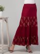 Chic Rayon Block Print Skirt: Stylish Comfort with Elastic Waist