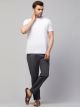 Cotton Blend High Rise Trousers for Men