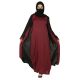 Attached Shrug Abaya In Dual Color.