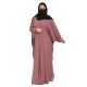 Front Open Kaftan Abaya With Matching Buttons