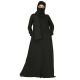 Stylish Front Open Abaya in Poly Moss Fabric